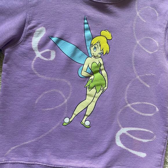 Disney Store Exclusive Tinker Bell Sweatshirt Top Kids Sz S (5/6) - Picture 7 of 9